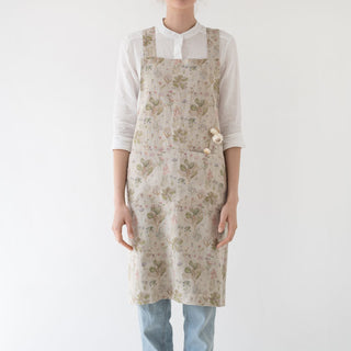 Botany Linen Crossback Apron - Linen Tales B2B 