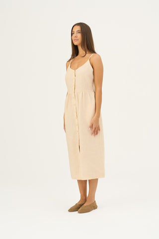 Brazilian Sand Linen Camilla Dress - Linen Tales B2B 3