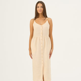 Brazilian Sand Linen Camilla Dress - Linen Tales B2B 