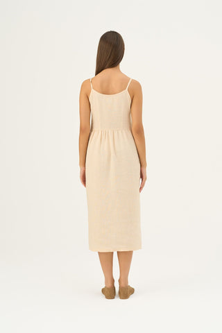 Brazilian Sand Linen Camilla Dress - Linen Tales B2B 5