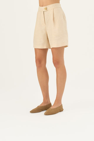 Brazilian Sand Linen Mirabilis Shorts - Linen Tales B2B 3