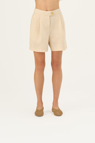 Brazilian Sand Linen Mirabilis Shorts - Linen Tales B2B 