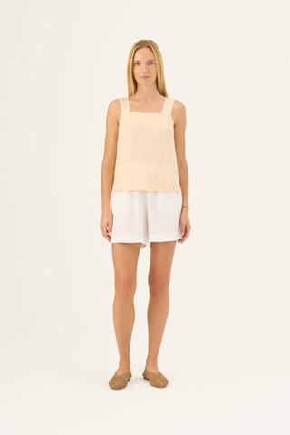 Brazilian Sand Linen Polka Top - Linen Tales B2B 