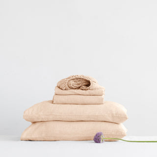 Brazilian Sand Linen Sheet Set - Linen Tales Global 