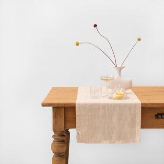 Brazilian Sand Linen Table Runner - Linen Tales B2B 