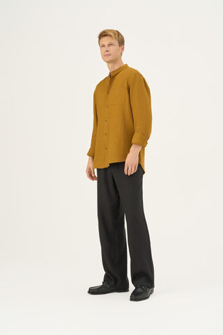 Bronze Linen Snapdragon Shirt - Linen Tales Global 6