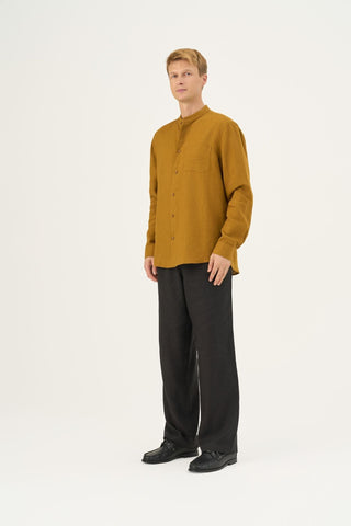 Bronze Linen Snapdragon Shirt - Linen Tales Global 3