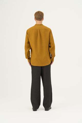 Bronze Linen Snapdragon Shirt - Linen Tales Global 5