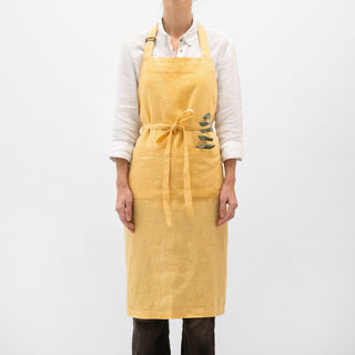 Butter Linen Chef Apron - Linen Tales B2B 