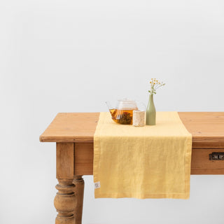 Butter Linen Table Runner - Linen Tales B2B 