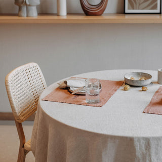 Cafe Creme Lightweight Linen Placemat - Linen Tales B2B 2