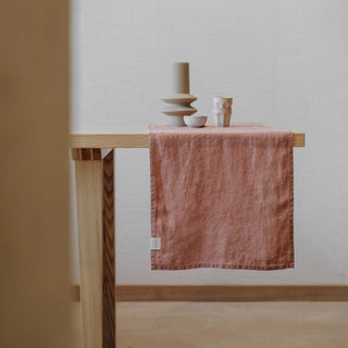 Cafe Creme Lightweight Linen Table Runner - Linen Tales B2B 3
