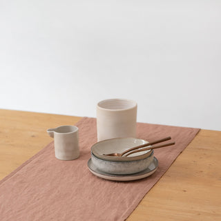 Cafe Creme Lightweight Linen Table Runner - Linen Tales B2B 2