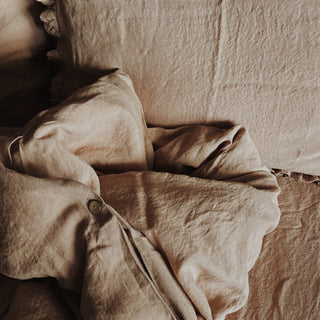 Cafe Creme Linen Fitted Sheet - Linen Tales B2B 