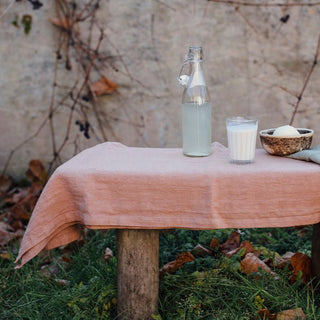 Cafe Creme Linen Tablecloth - Linen Tales B2B 
