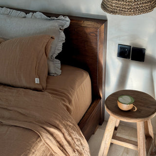 Camel Linen Pillowcase - Linen Tales B2B 