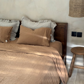 Camel Linen Pillowcase - Linen Tales B2B 3