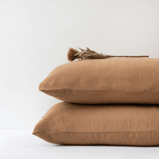 Camel Linen Pillowcase - Linen Tales B2B 