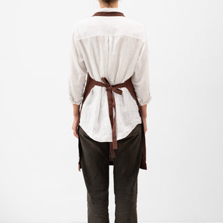 Chocolate Linen Daily Apron - Linen Tales B2B 3