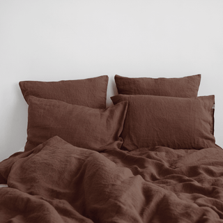 Chocolate Linen Duvet Cover Set - Linen Tales B2B 3