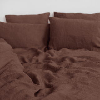 Chocolate Linen Duvet Cover Set - Linen Tales B2B 4