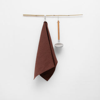 Chocolate Linen Kitchen Towel - Linen Tales B2B 