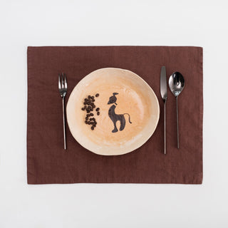 Chocolate Linen Placemat - Linen Tales B2B 