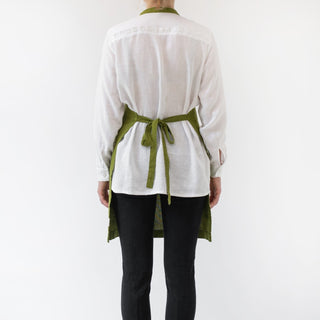 Christmas Green Linen Daily Apron - Linen Tales B2B 3