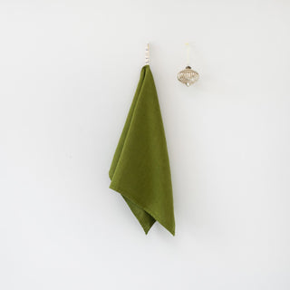 Christmas Green Linen Kitchen Towel - Linen Tales B2B 