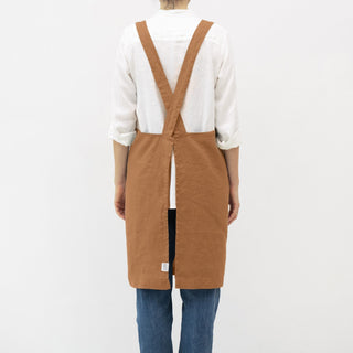 Clay Linen Crossback Apron - Linen Tales B2B 3