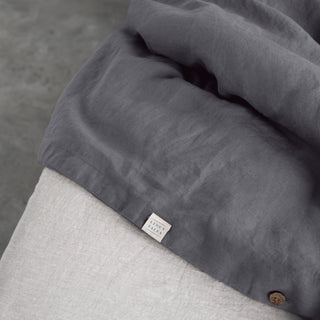 Dark Grey Linen Duvet Cover Set - Linen Tales B2B 4