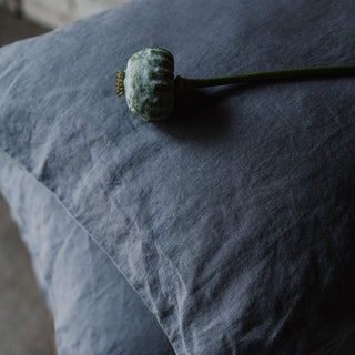 Dark Grey Linen Pillowcase - Linen Tales B2B 3