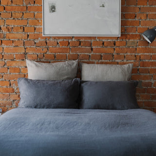 Dark Grey Linen Pillowcase - Linen Tales B2B 4