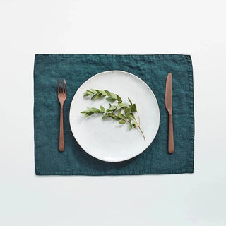 Deep Water Linen Placemat - Linen Tales B2B 