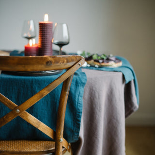 Deep Water Linen Table Runner - Linen Tales B2B 4
