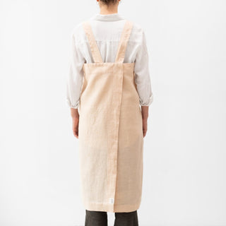 Linen Tales Brazilian Sand Linen Pinafore Apron 3