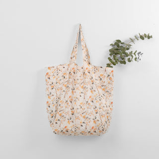 Fall Watercolor Linen Big Bag - Linen Tales B2B 3