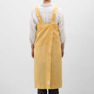 Linen Tales Butter Linen Pinafore Apron 3