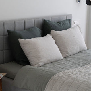 Forest Green Linen Pillowcase - Linen Tales B2B 4