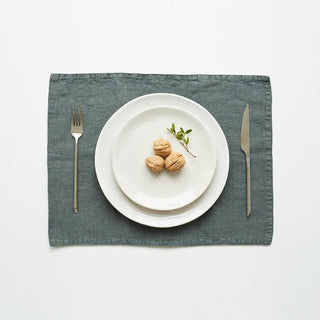 Forest Green Linen Placemat - Linen Tales B2B 