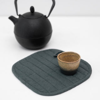 Forest Green Linen Potholder - Linen Tales B2B 3