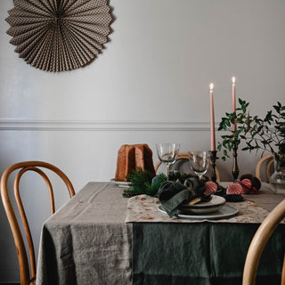 Forest Green Linen Table Runner - Linen Tales B2B 3