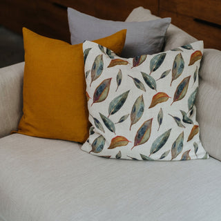 Golden Fall on Natural Linen Cushion Cover - Linen Tales B2B 2