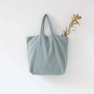 Green Milieu Linen Big Bag - Linen Tales B2B 