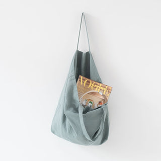 Green Milieu Linen Big Bag - Linen Tales B2B 