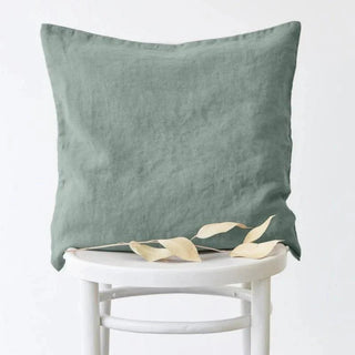 Green Milieu Linen Cushion Cover - Linen Tales B2B 