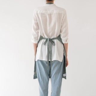 Green Milieu Linen Daily Apron - Linen Tales B2B 3