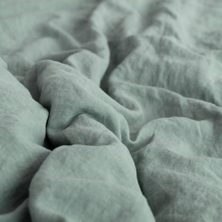 Green Milieu Linen Duvet Cover - Linen Tales B2B 
