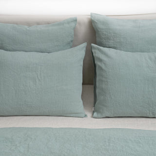 Green Milieu Linen Duvet Cover Set - Linen Tales B2B 7