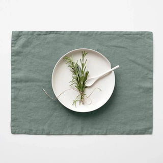 Green Milieu Linen Placemat - Linen Tales B2B 